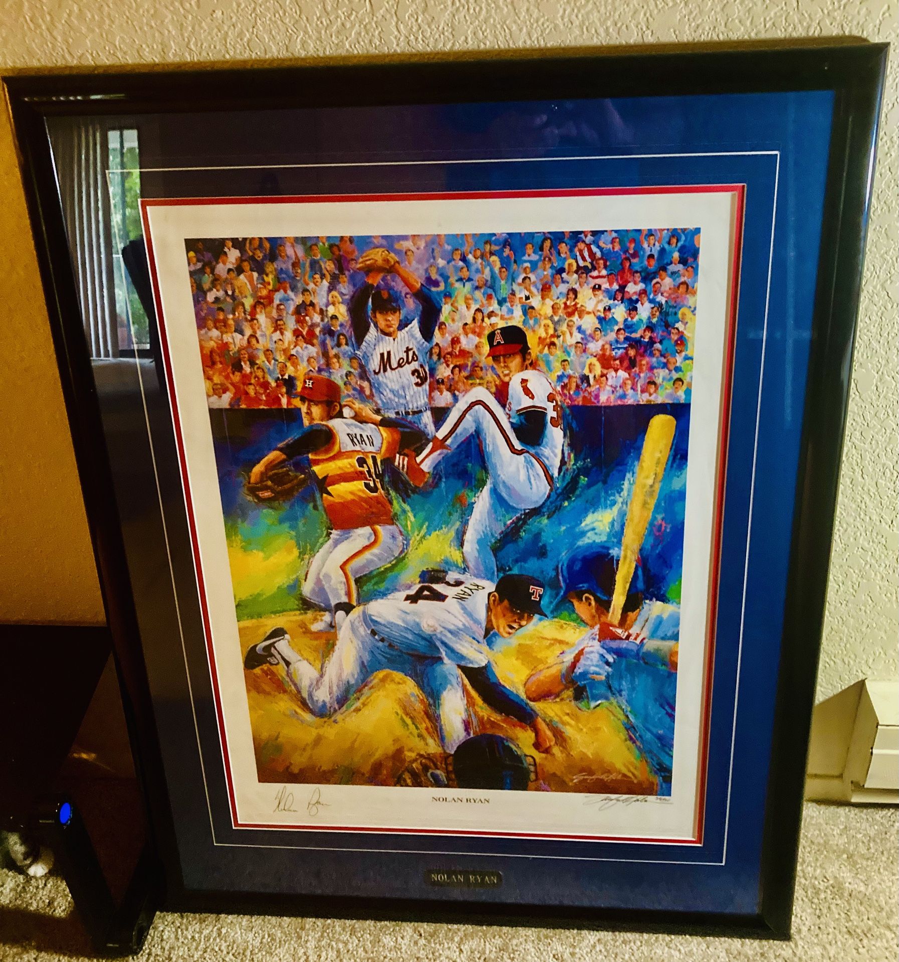 Nolan Ryan Signed Framed Print:
