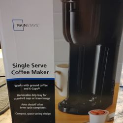Black Single Serve Coffee Maker 