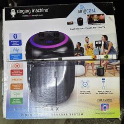 Singing machine - Karaoke 🎤 connects to TV **New open box **NEED GONE - perfect for Christmas gift!
