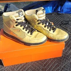Gold Nike Shoes
