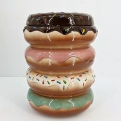 CUTE!! World Market Donut Cookie Jar Collectible