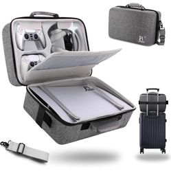 PS5 Hard shell Travel Case NWT - Light Grey