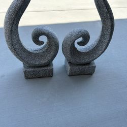 2 - Fake Stone Decorative Pieces 