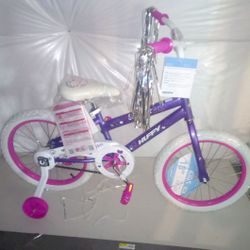 Girls 18" huffy bike with training wheels