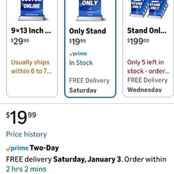 Table Top Ad Sign Stand