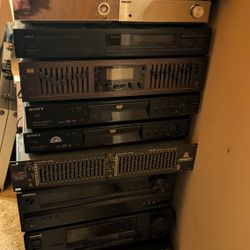 Assorted Home Stereo Equipment.
