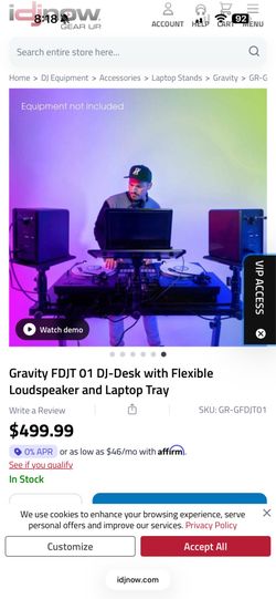 $350 DJ desk/table + DJ mixer + headphones all included