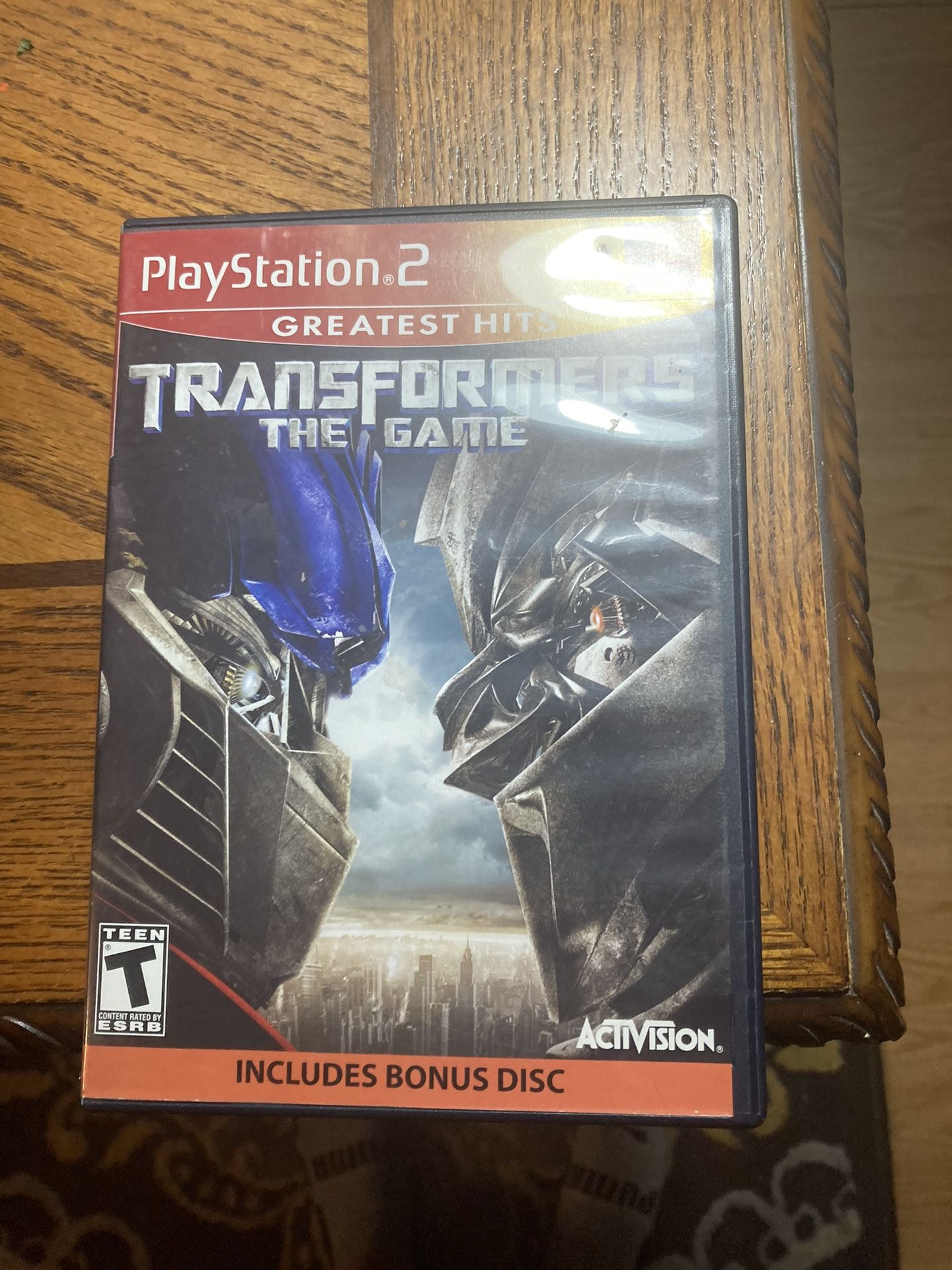 Transformers: The Game Greatest Hits (Sony PlayStation 2 PS2) W/ Bonus Disc