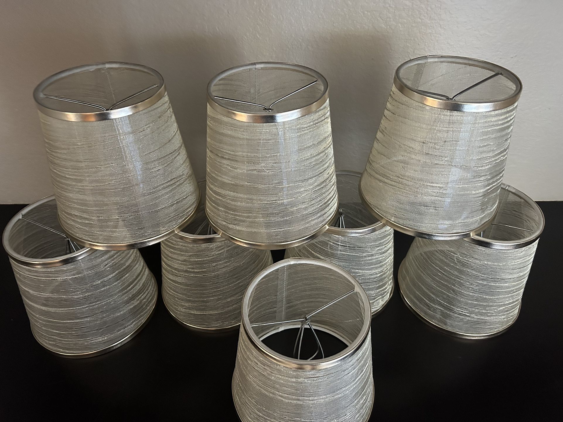 8 Chandelier Lamp Shades.