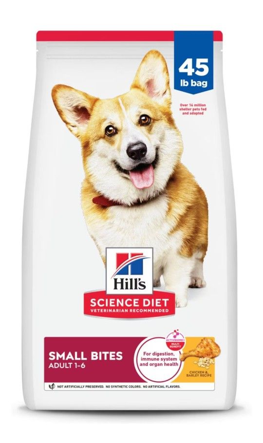 Hill's Science Diet Small Bites Chicken & Barley Adult Dog Dry Food 45lbs Bag