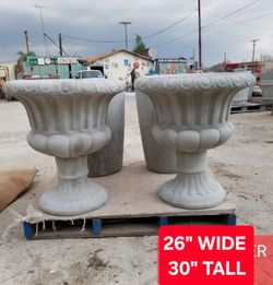 CONCRETE CEMENT COPA PLANTERS $300 EACH