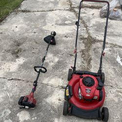 Lawn Mower And Weed Eater (combo)