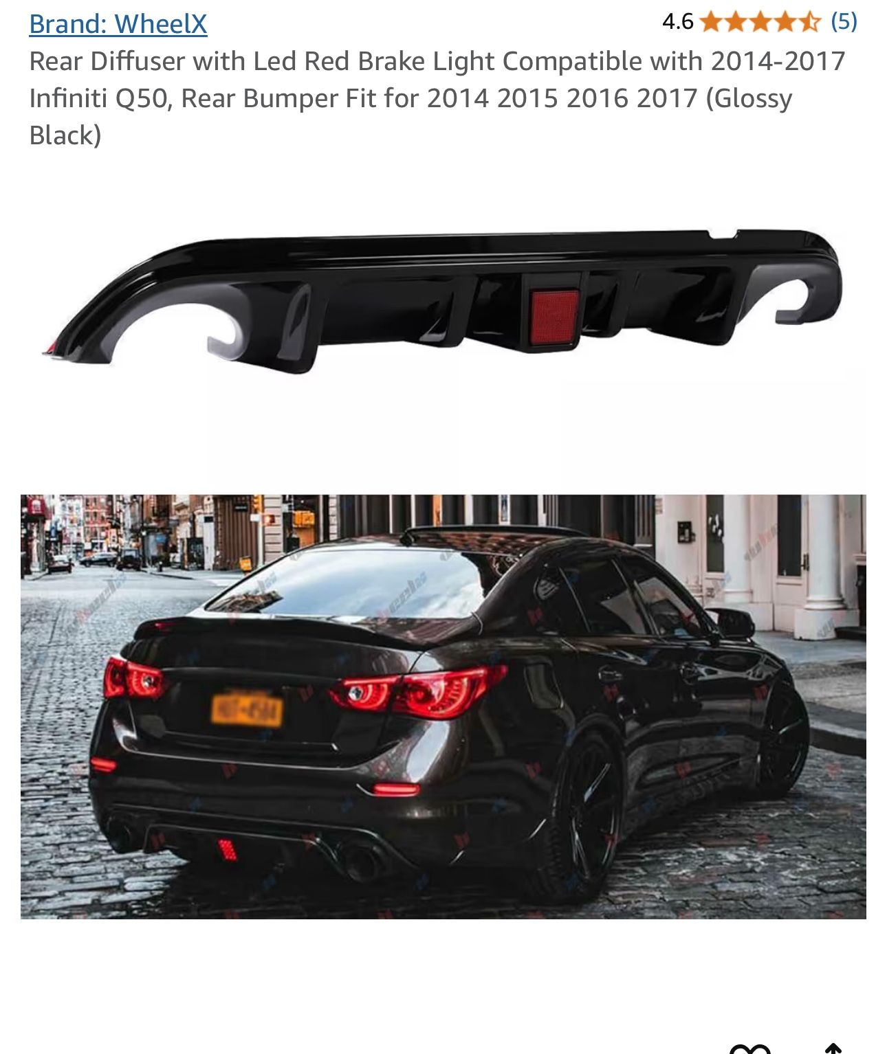 Infiniti Q50 Diffuser