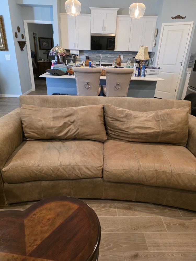 CENTURY SOFA NUBUCK LEATHER FREE!