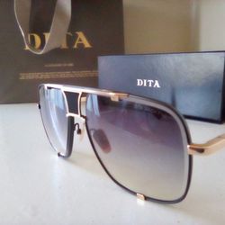 Dita Mach Five Authentic Limited Edition Gold Titanium Designer Luxury Sunglasses 