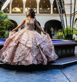 Rose Gold Quinceañera Dress
