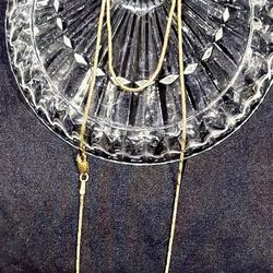 14K Italy Yellow Gold Snake Chain-Diamond Cut.  18” sparkle galore! New