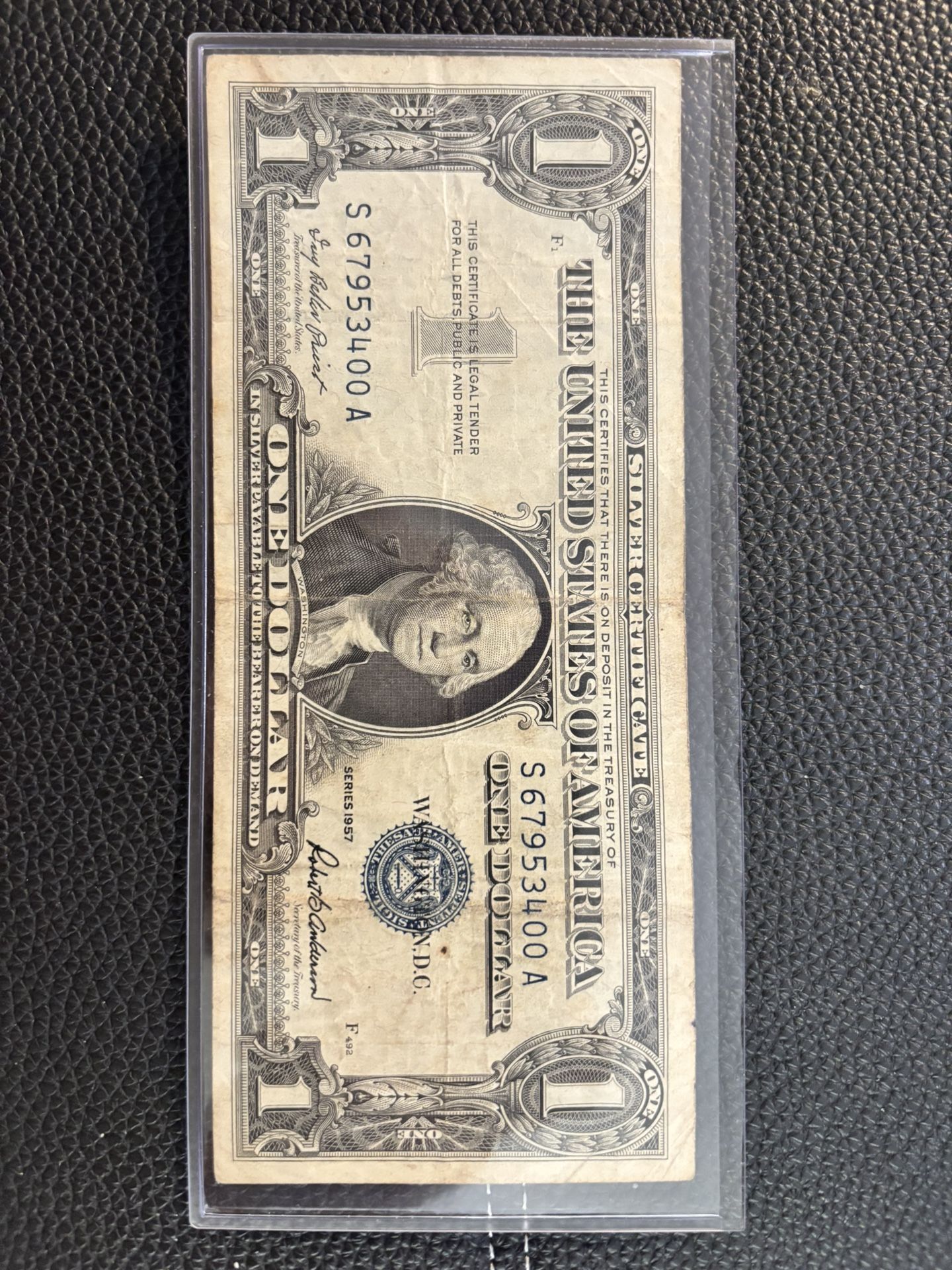 Silver $1 Certificate Note