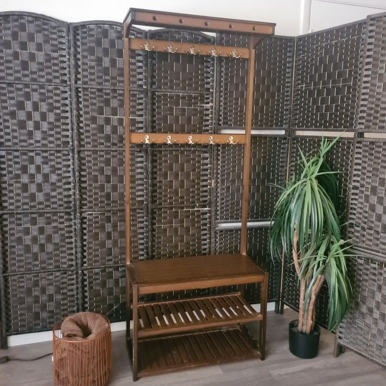 Elite Bloom 4-Tier Coat and Shoe Rack