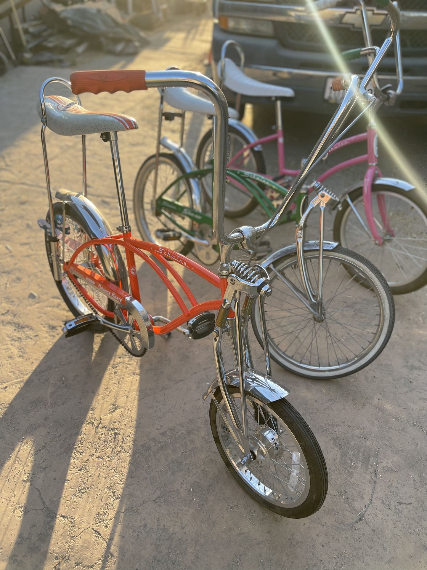 Schwinn Stingray Bikes + Bike Rack