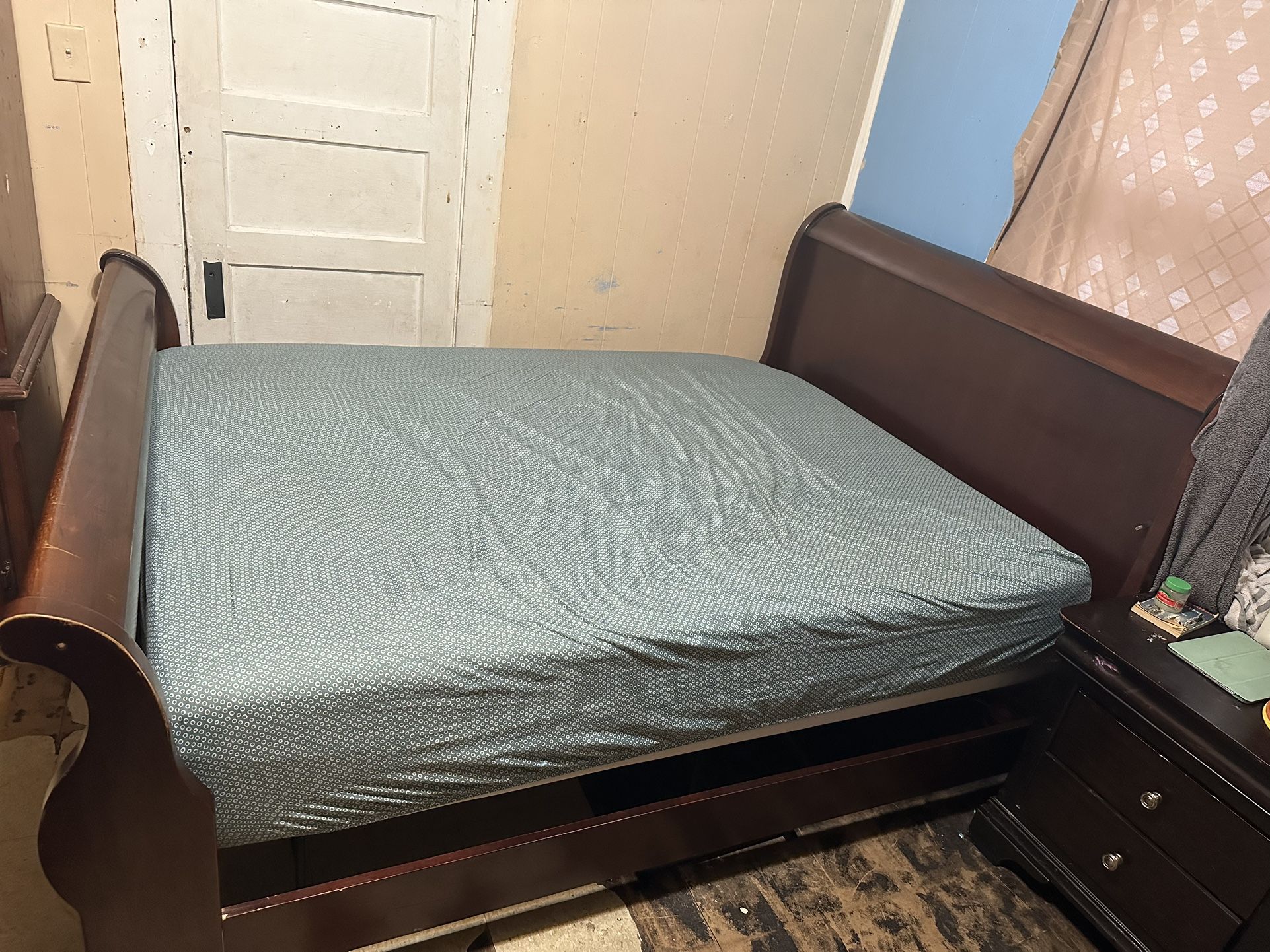 Queen Sled Bed Frame Only 