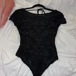 Black Velvet Bodysuit