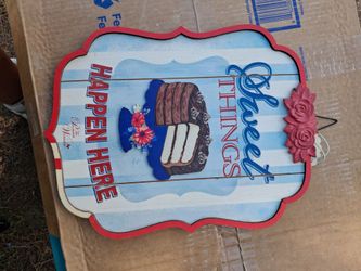 Pioneer Woman Sweet Things Happen Here Wood Sign