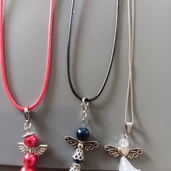3 Angel Necklaces 