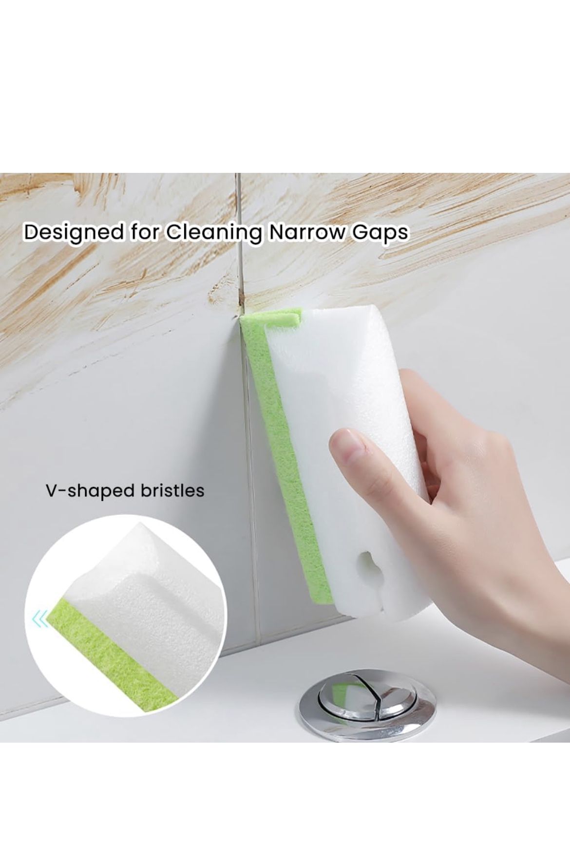 Cellulose Kitchen Sponges for Cleaning Crevice, ๐จ๐ฝ๐ด๐ฟ๐ฎ๐ฑ๐ฒ๐ฑ Heavy Duty Scrub Non-Scratch Sponge Clean Gap of Kitchen Bathroom Household Sink with