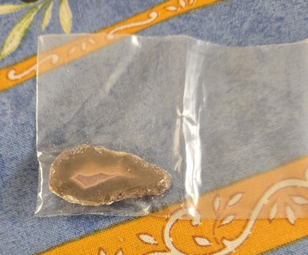 Agate slice from geode
