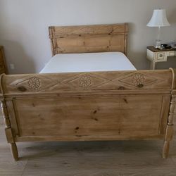 Queen Sleigh Bed (headboard & Footboard) with Mattress