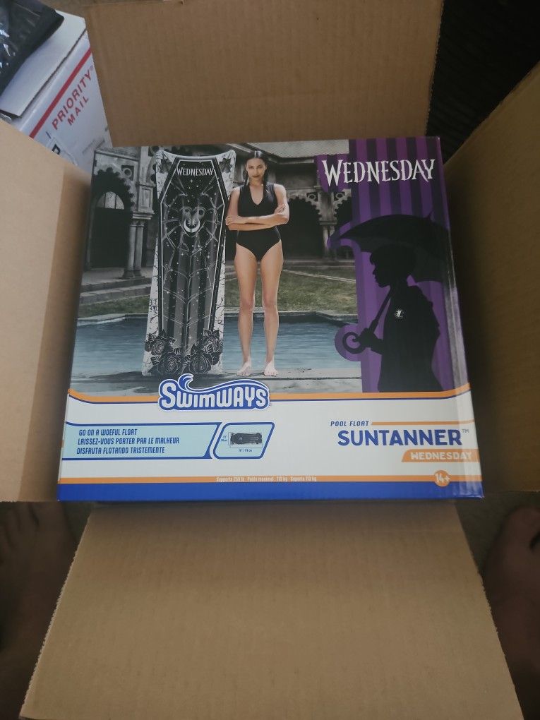 Wedenesday Adams Pool Suntanner Floatie