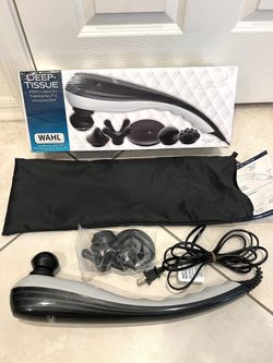 Like new Wahl deep tissue massager with 5 attachments
