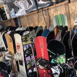 Tons Of Snowboard Equipment 