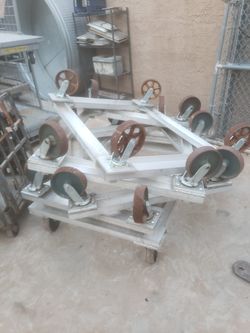 HUGE HEAVYDUTY CART ALUMINUM WITH 10 INCHES WEELS