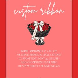 🎀 Custom Satin Ribbons 🎀 