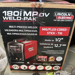 Brand New Lincoln Welder 180i MP DV