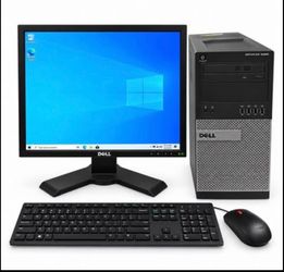 Dell OptiPlex 9020 Complete Desktop PC  i5-4590 - 8GB RAM - 500GB Drive - Dell Rotating Monitor Keyboard and Mouse