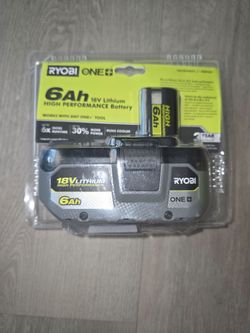 Ryobi 18v 6ah high performance battery