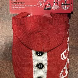 Small Santa Holiday Dog Sweater