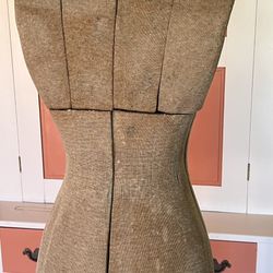 Vintage Dress Form Mannequin With Wheel Base