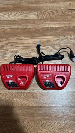 Milwaukee M12 Battery Chargers – Lot of 2