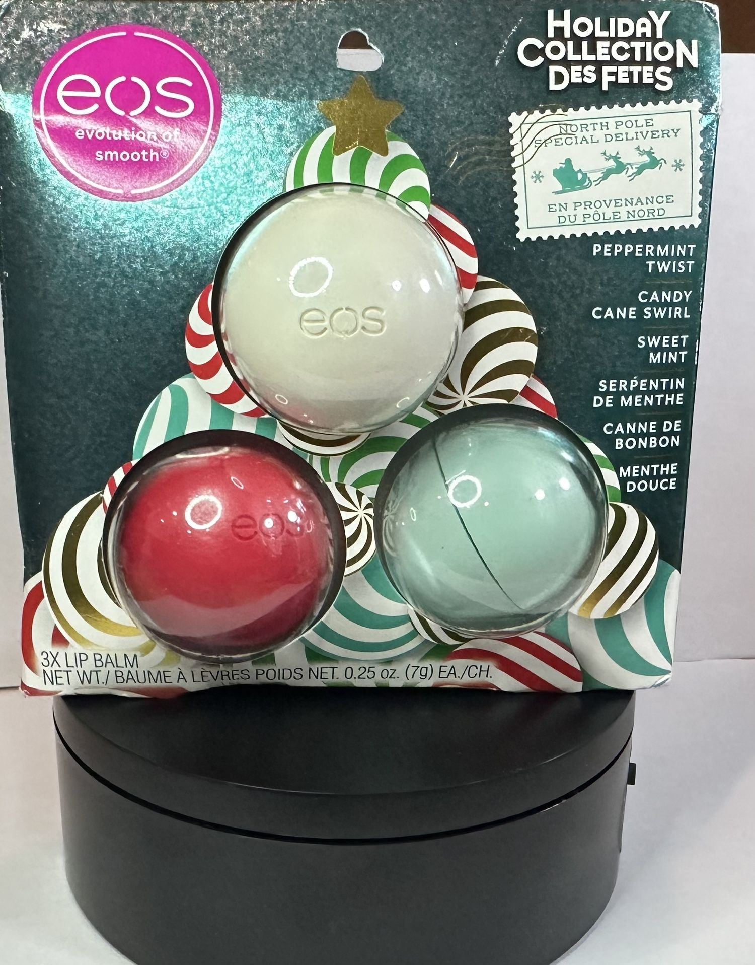 EOS Holiday Collection Des Fetes 3 pack Lip Balm