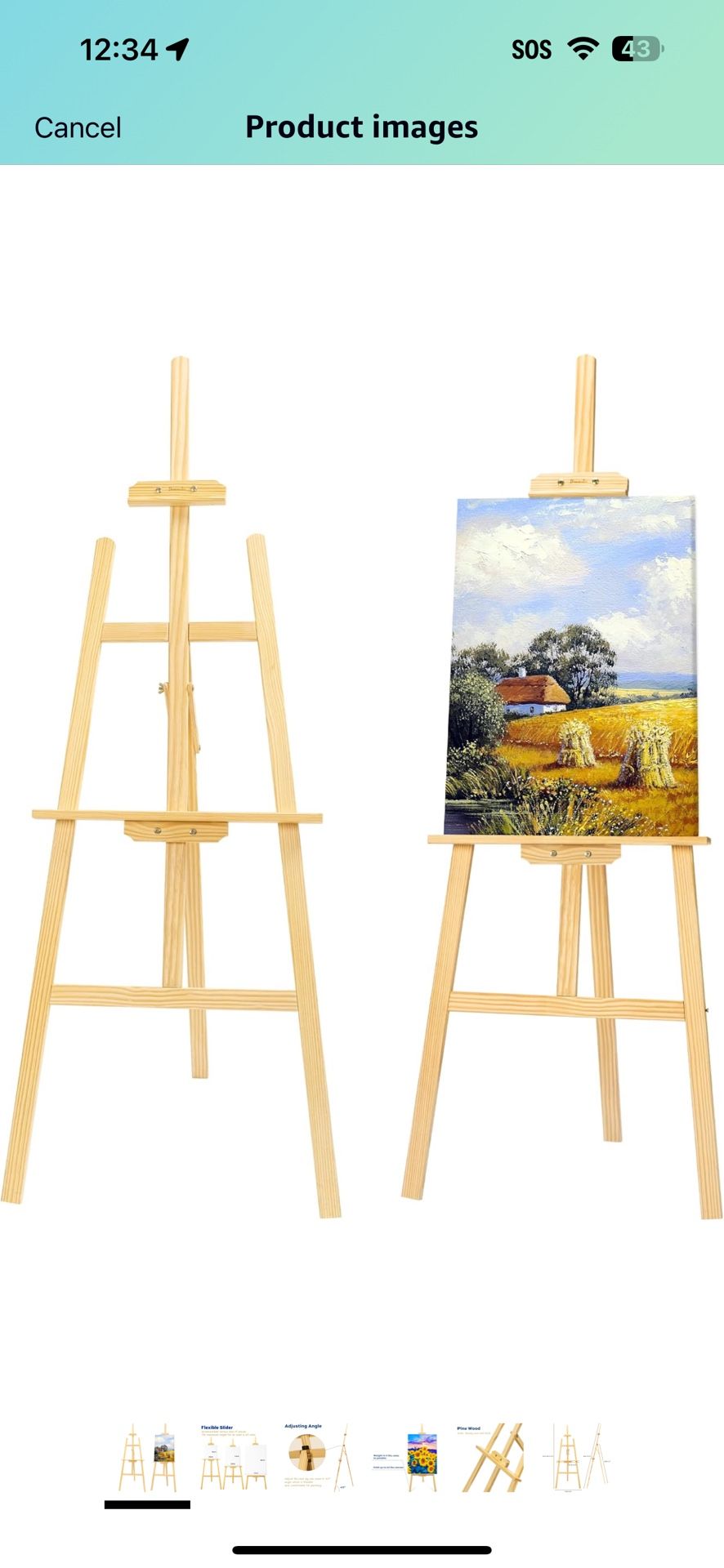 Brand New Art Easel (solid Pine Wood)
