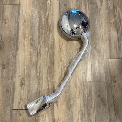 Passenger Right Side Hood Mirror Stainless Steel For Kenworth T680 Peterbilt 579