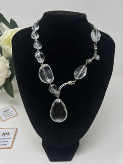 Necklace// trendy// transparent //attractive// handmade necklace