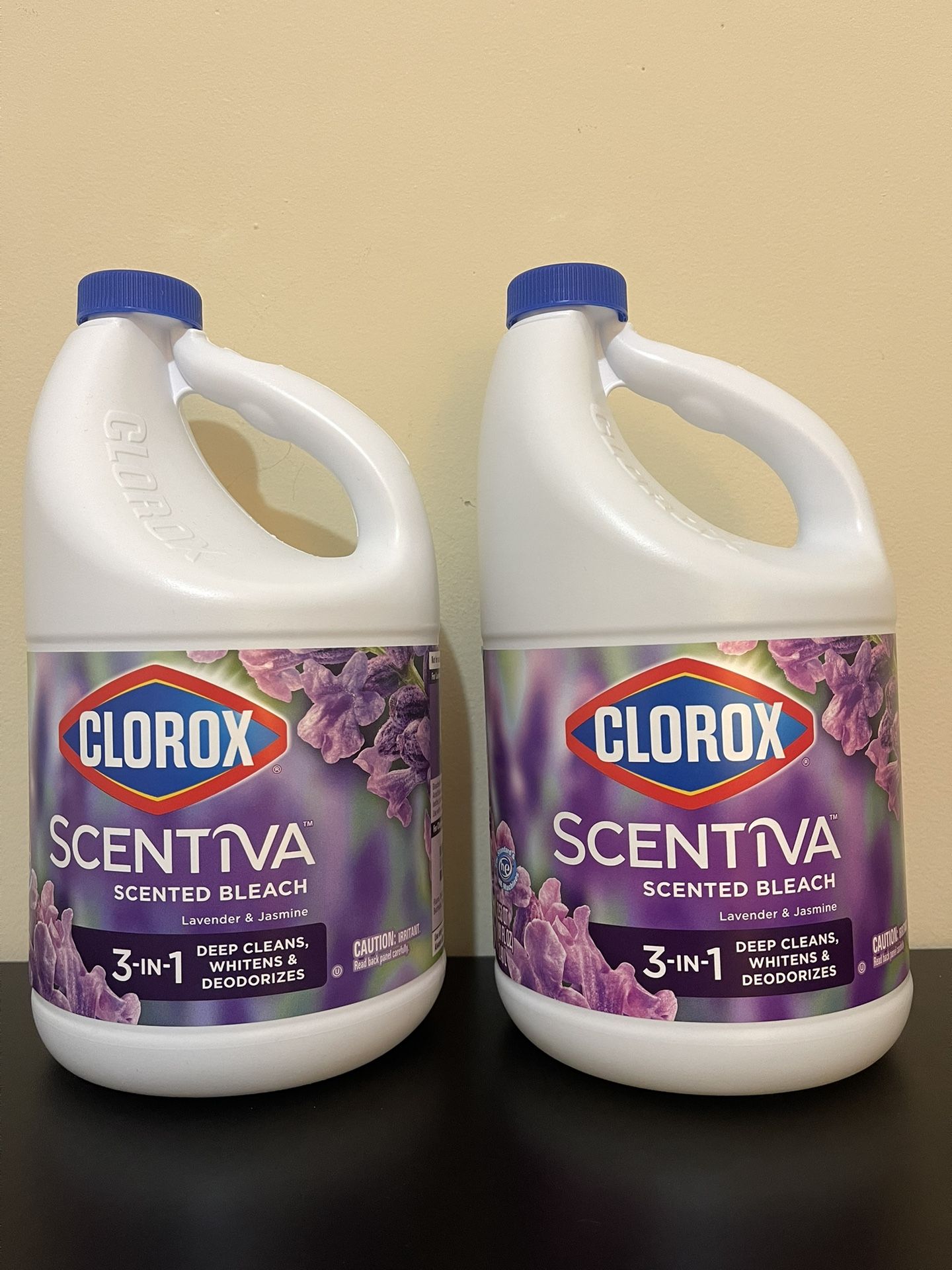 2pack Clorox Scentiva Scented Bleach, Disinfecting Cleaner, Lavender and Jasmine, 81 fl oz