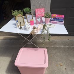PINK DECOR BUNDLE – EVERYTHING INCLUDED – $30 FIRM