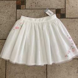 NWT Carter’s Girls Skirt With Embroidery Size 8