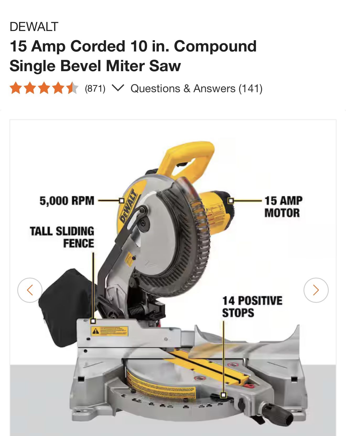 Dewalt Mitre Saw
